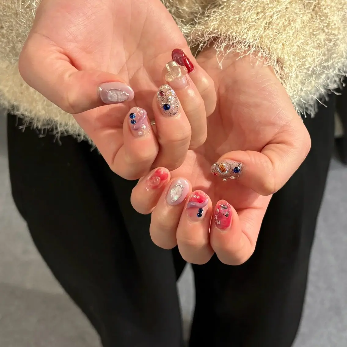 ネイル ニュアンスネイル 春ネイル HONOKA mare【深江橋店】のネイルデザイン