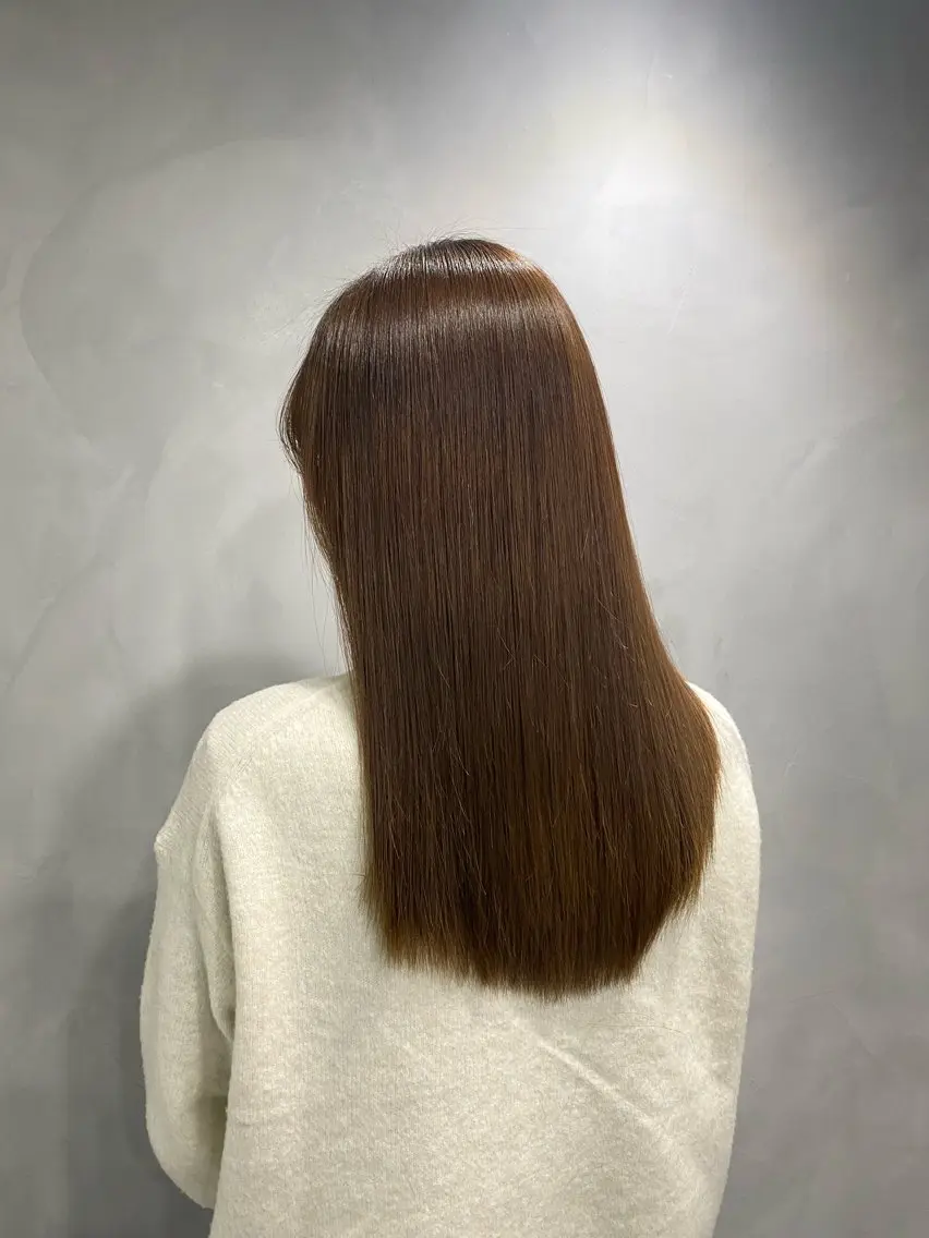 セミロング 髪質改善 トリートメント ヘアカラー トリートメント 梅田中崎町髪質改善 /オキヒロト/エコルのヘアスタイル