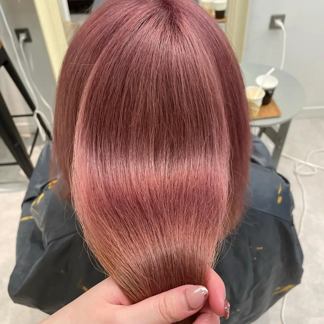 ヘアカラー ピンクカラー🎀/ ミルクティー🍼花音のヘアスタイル