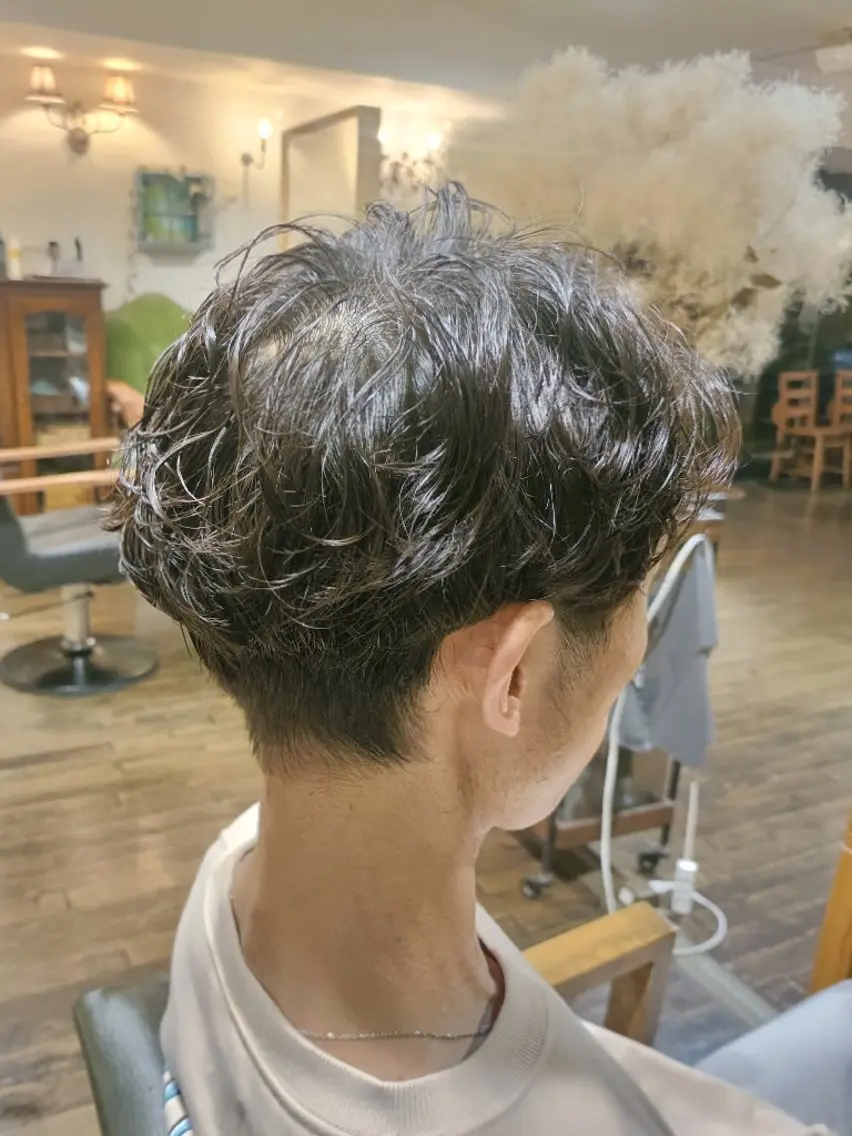 メンズ パーマ カット パーマ ASAKO ✴︎アメリシュシュのヘアスタイル