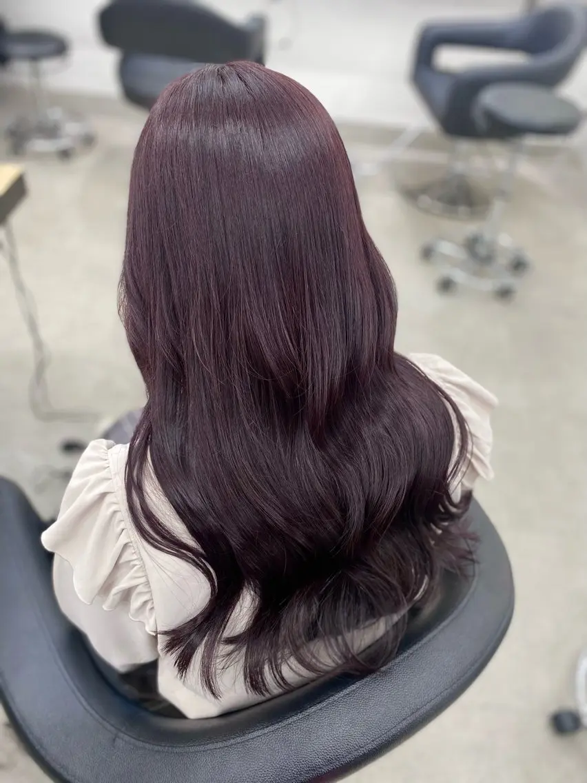 カラー ブリーチ ディープラベンダー ラベンダーカラー ブリーチなしカラー girly❤︎暖色ヘ ア➰🎀HINANOのヘアスタイル