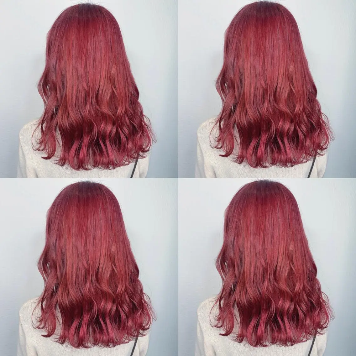 ロング カラー ピンクカラー ヘアカラー 袴田 伊代のヘアスタイル