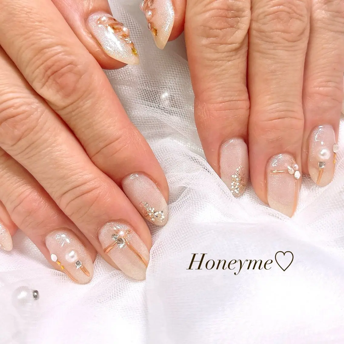 ネイル Honey me ❁⃘*.ﾟのネイルデザイン