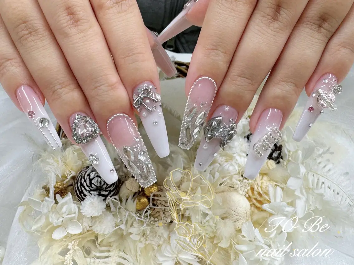 ロング ハンドネイル Nail Salon To Be珈月のネイルデザイン