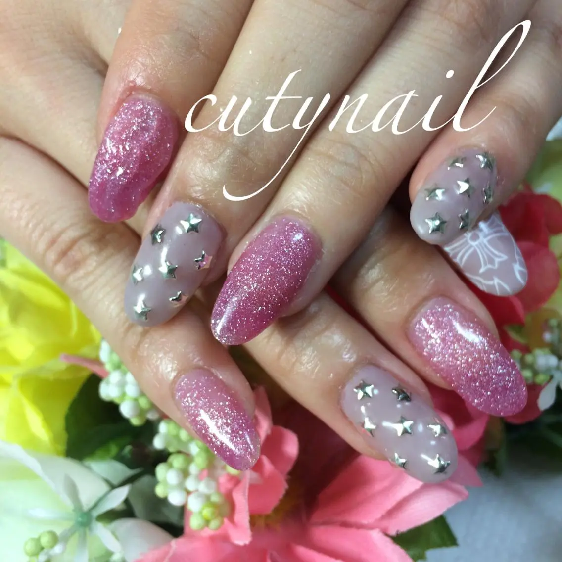 ネイル 長さ出し ジェルネイル スカルプネイル cuty nailのネイルデザイン