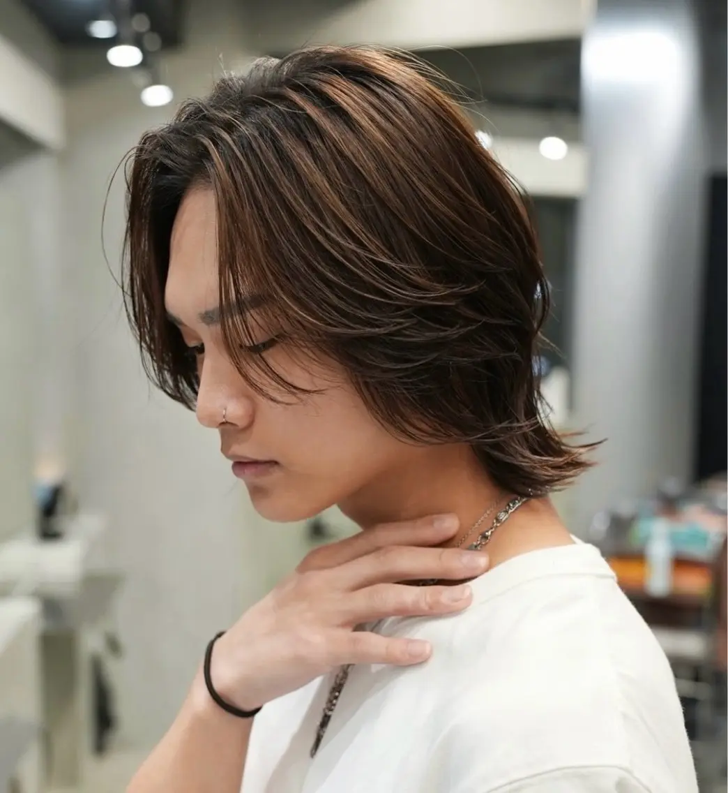 ミディアム パーマ メンズ ミディアムパーマ メンズパーマ fifth/皆木 智仁のヘアスタイル