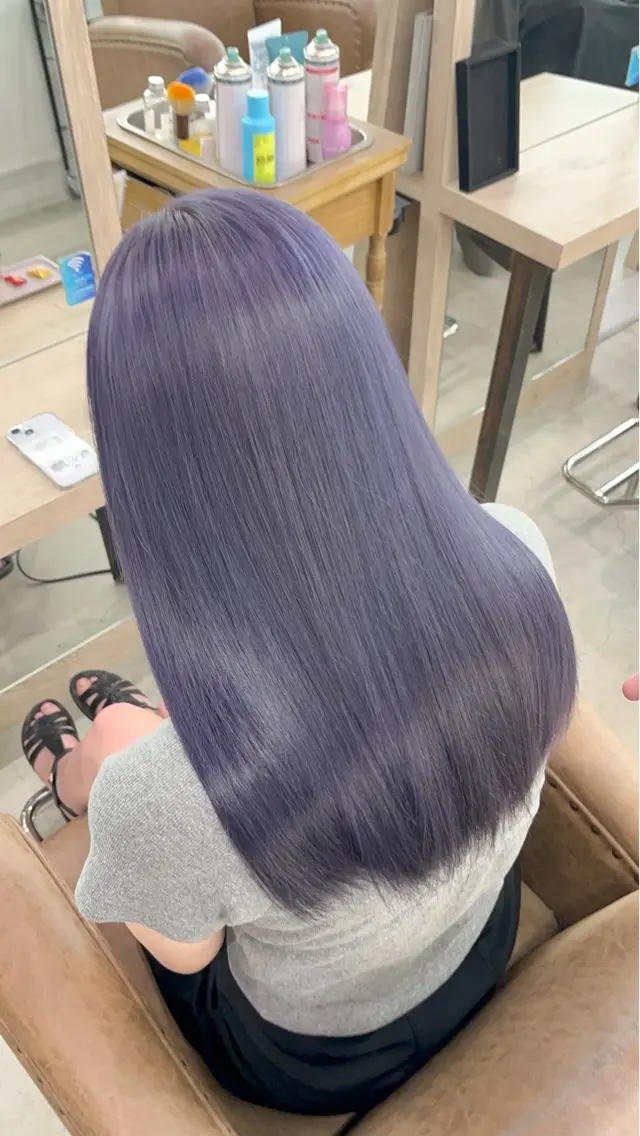 セミロング メンズパーマ/ ハイトーン/タニザキのヘアスタイル