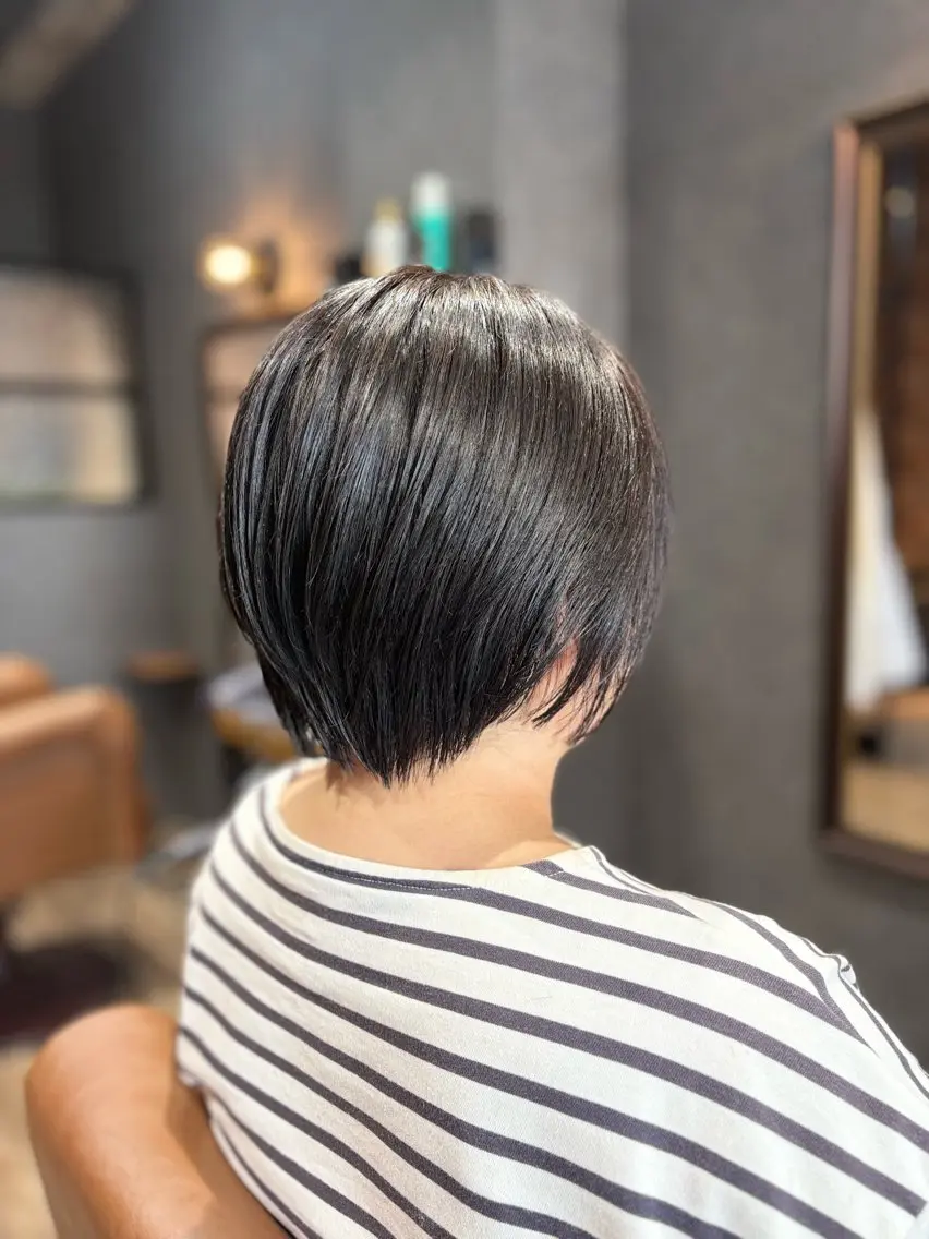 ショート カラー ショートボブ ブラウンカラー ナチュラルブラウン ボブ ショートヘア カット ヘアカラー CAFNE ✂︎のヘアスタイル
