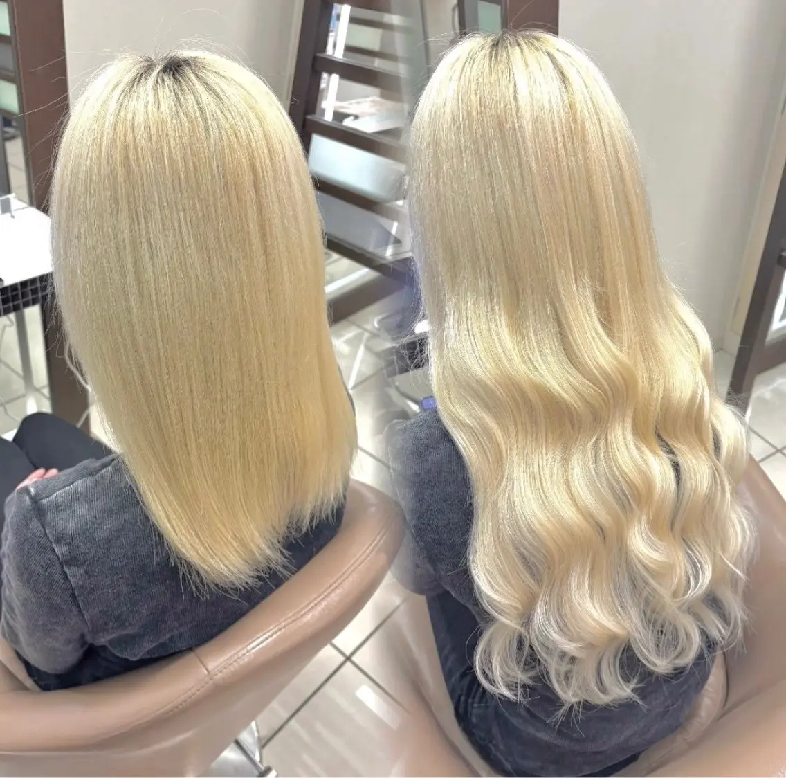 エクステ ヘアメ🎀ハイトーン 🩵エクステ🪄しほのヘアスタイル