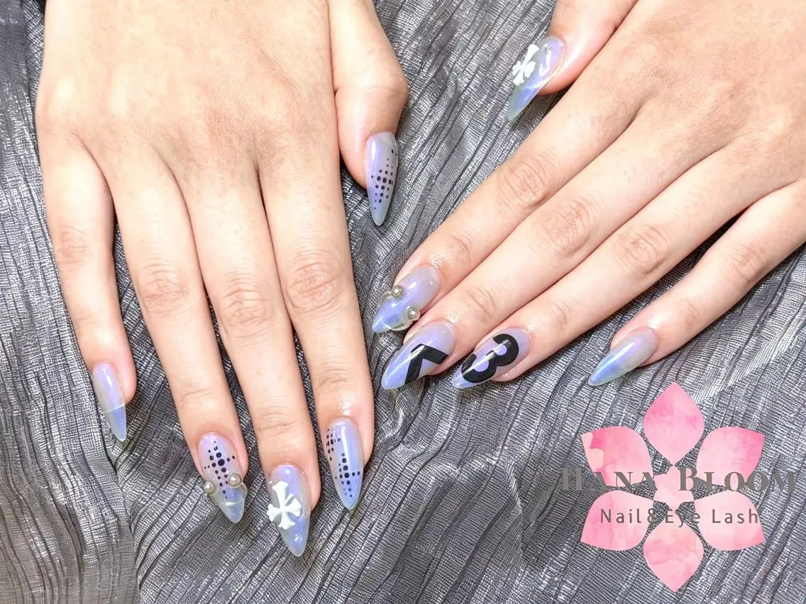 ネイル 長さ出し フットネイル 韓国ネイル マグネットネイル 持ち込み ハンドネイル ハンドケア Hana Bloom Nail💗YUIのネイルデザイン
