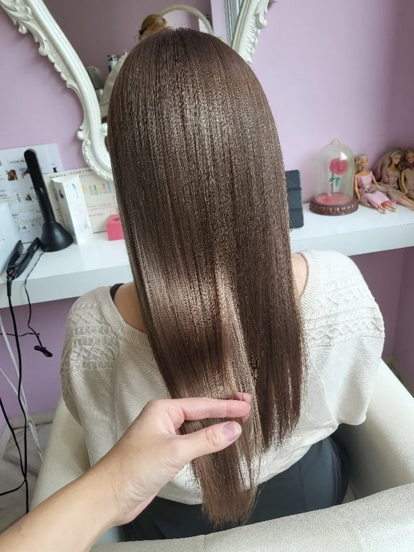 カラー ロング ヘアアレンジ ベージュカラー ヘアカラー ナカシマ  アユミのヘアスタイル