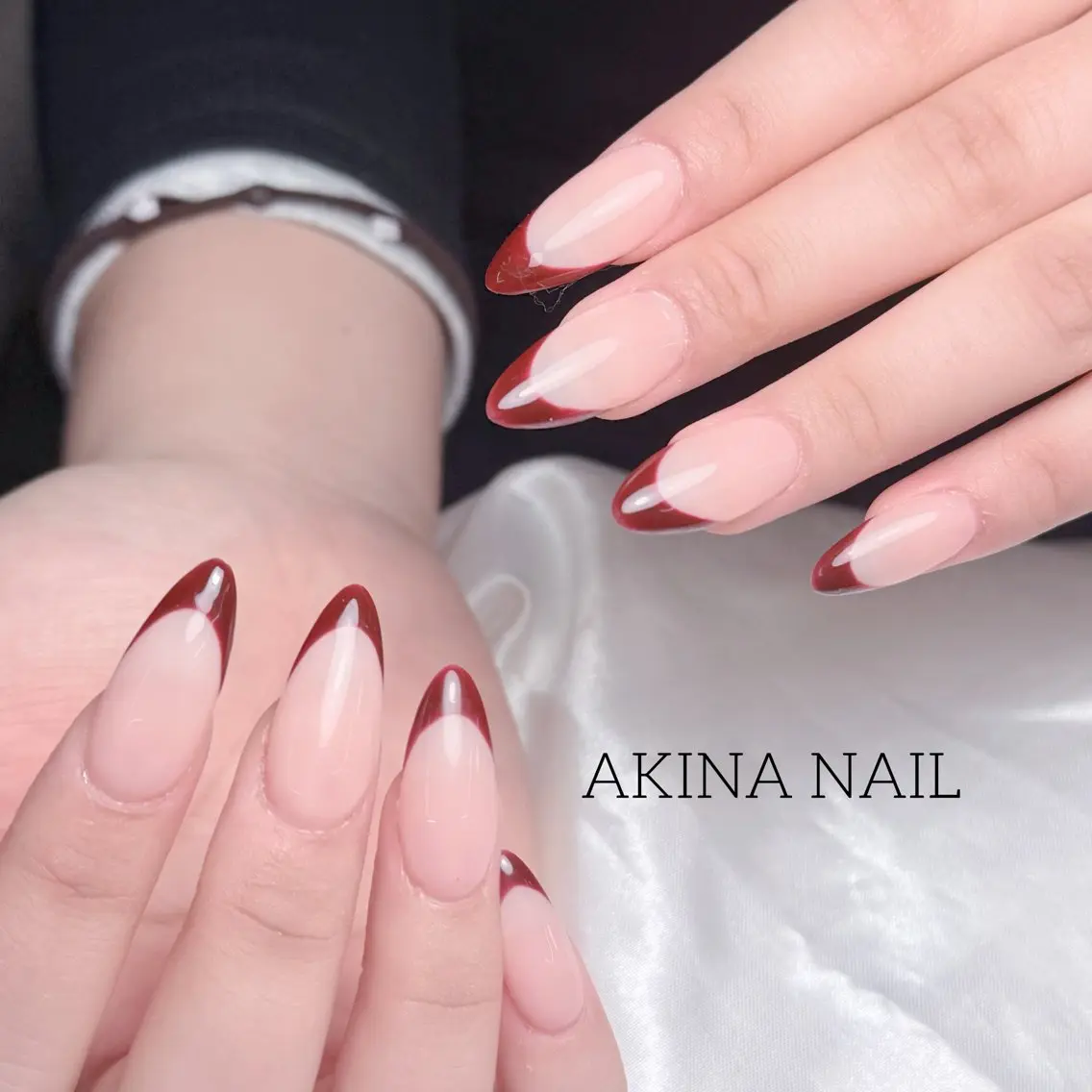 セミロング ハンドネイル Akina Nail 亀戸のネイルデザイン