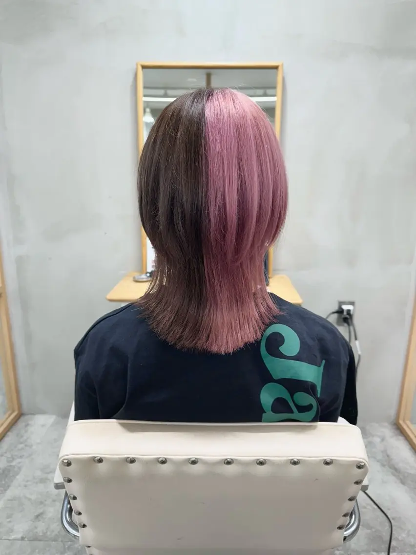 ミディアム カラー ヘアアレンジ ヘアカラー トリートメント S.BLOOM 川崎 翔哉のヘアスタイル