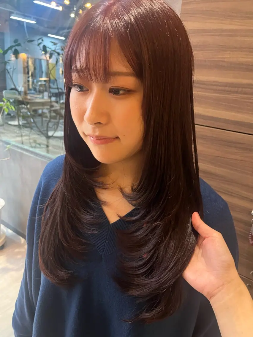 ロング ハイレイヤー レイヤーカット シャギー カット こと 🐰平塚店のヘアスタイル