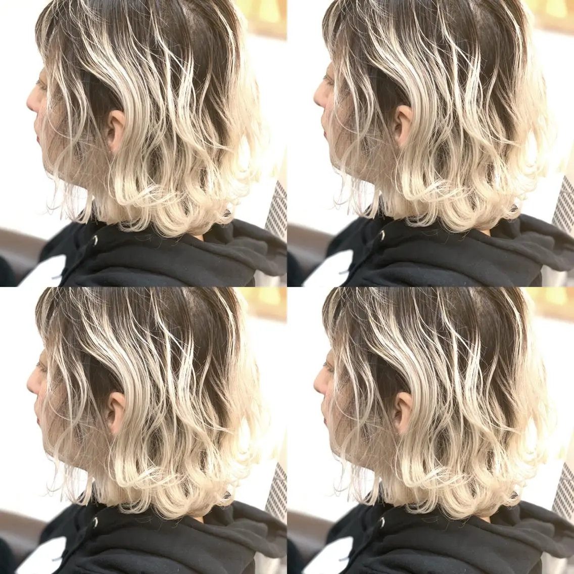 ミディアム カラー パーマ ヘアアレンジ ハイトーンカラー 外国人風カラー APSEE メンズカラー特化のヘアスタイル