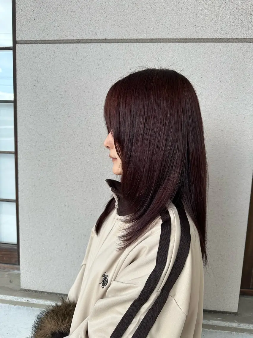 ミディアム カラー 藤原 蓮のヘアスタイル