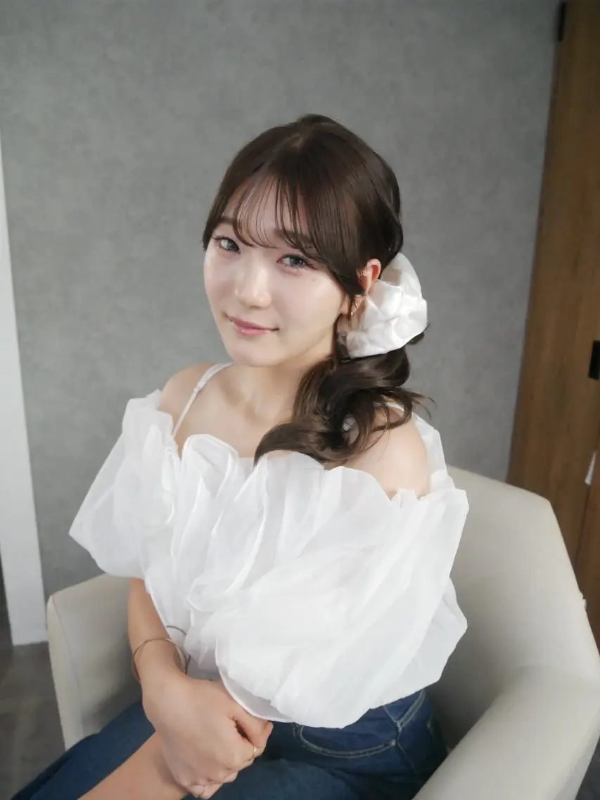 セミロング カラー ヘアカラー トリートメント 艶髪/髪質改善 縮毛矯正/まりのヘアスタイル