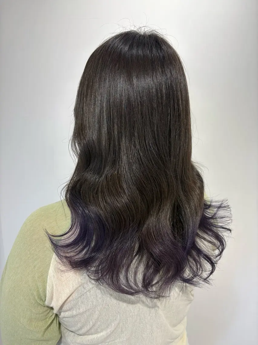 ロング カット ヘアカラー 透明感艶カラー/ 岡田澪香のヘアスタイル
