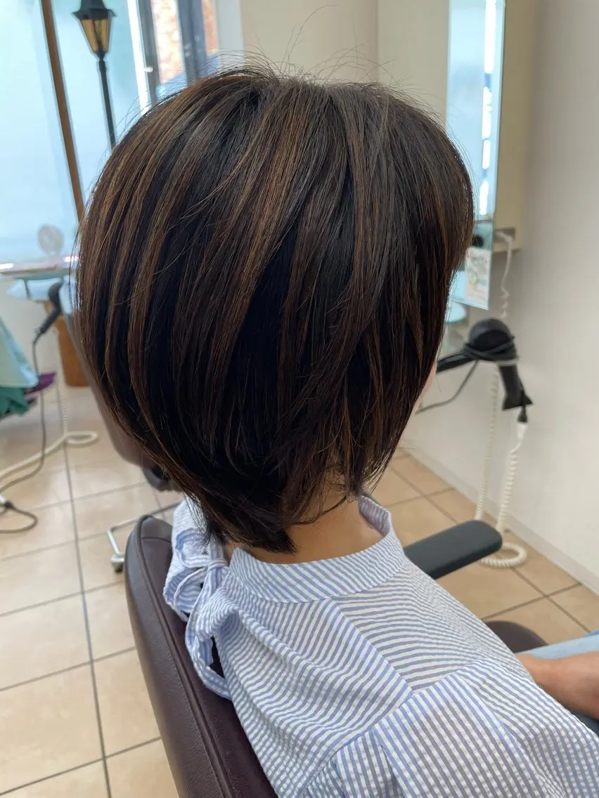 ショート カラー ウルフカット カット ヘアカラー 宗村 嘉哉のヘアスタイル