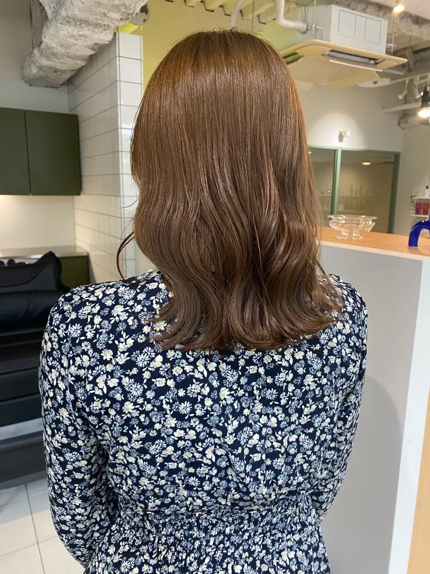 セミロング カラー カット ヘアカラー トリートメント LUVISM新潟🎀 透明感カラー/ミユのヘアスタイル