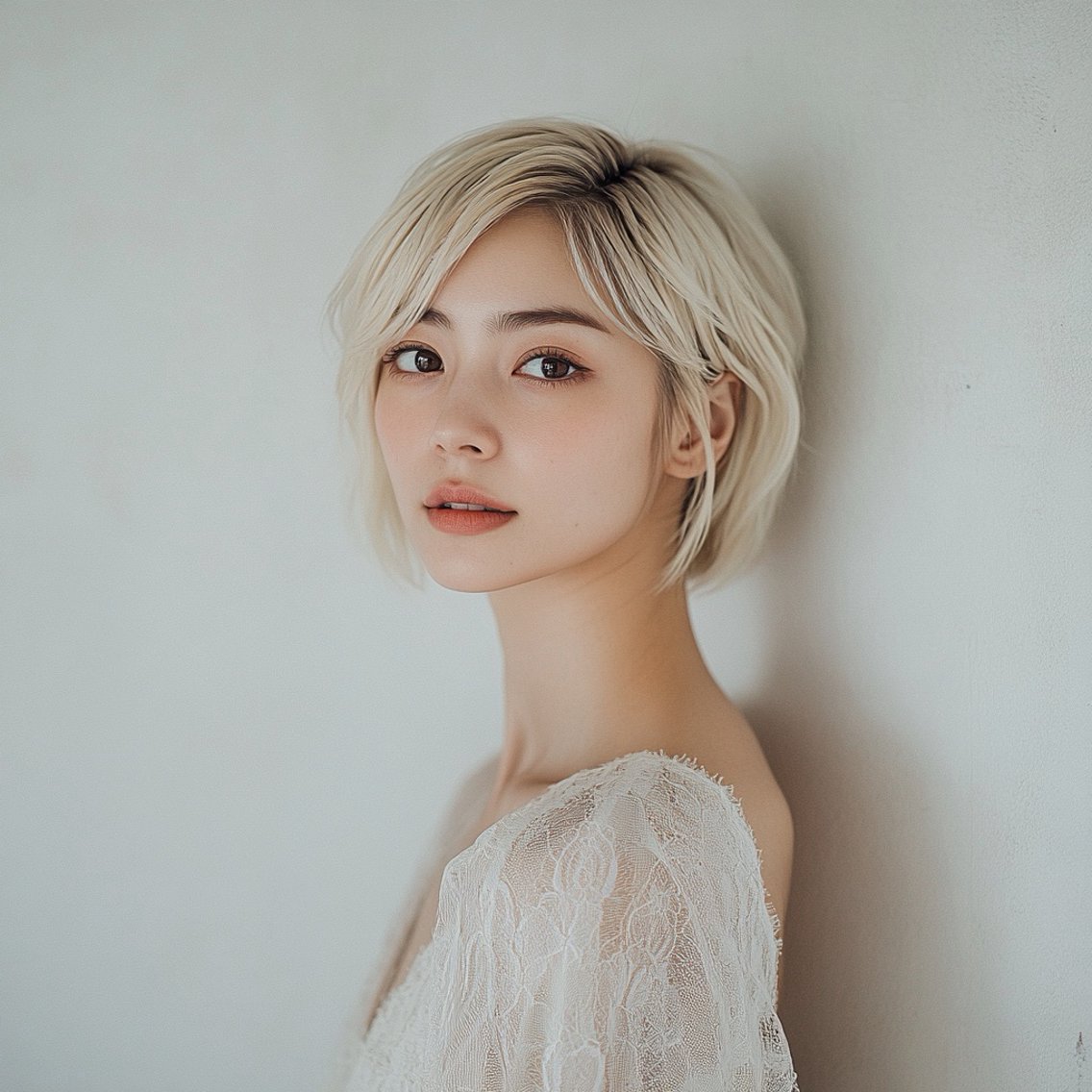ショート カラー カット ヘアカラー 🌈髪質改善🌈 過去の1艶サラ体験✨のヘアスタイル