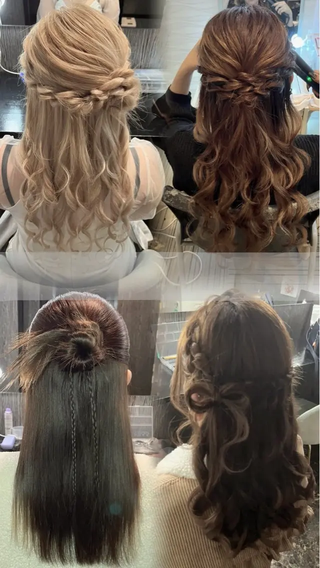 ヘアアレンジ ハーフアップ ヘアセット ヘアアレンジ/ カラー/hazukiのその他イメージ