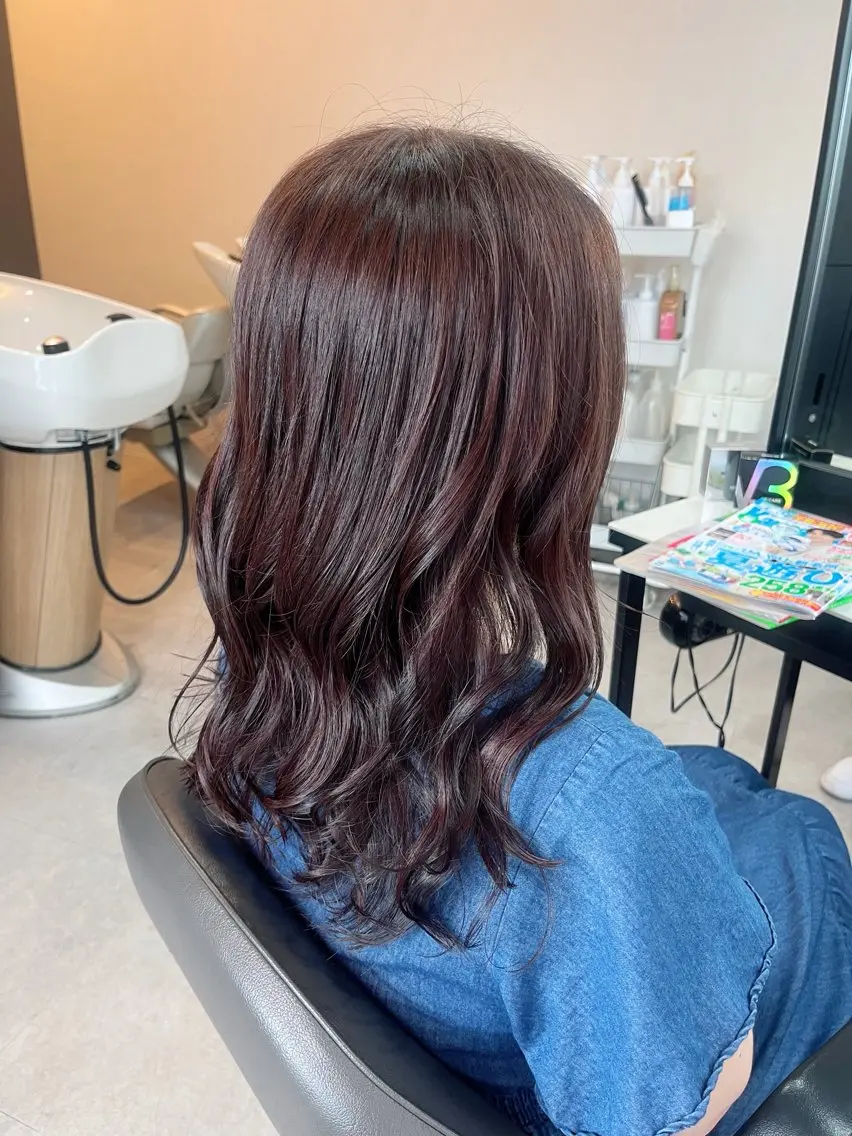 ロング カラー カット ヘアカラー トリートメント okuda yuukiのヘアスタイル