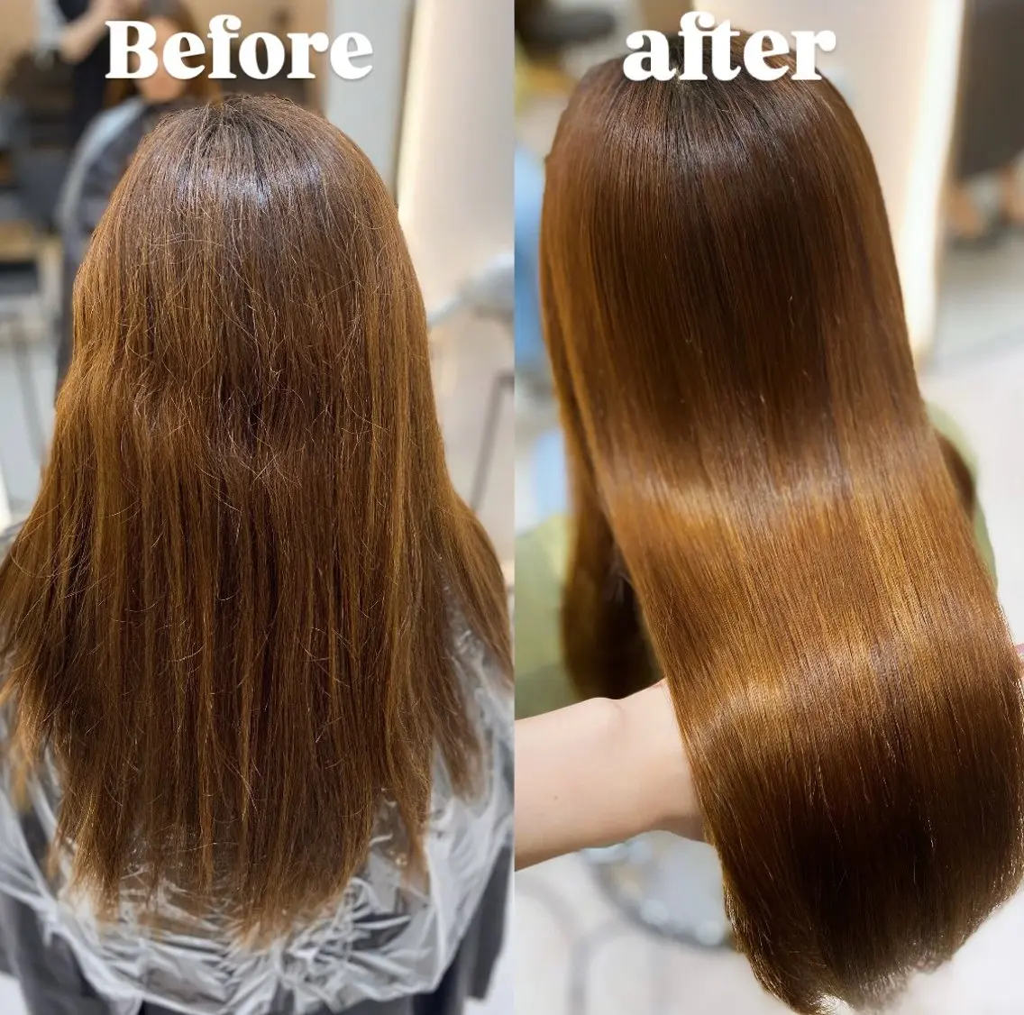 ロング パーマ カット 縮毛矯正 トリートメント 艶髪・透明感カラー・ 韓国ヘア・Yuriのヘアスタイル