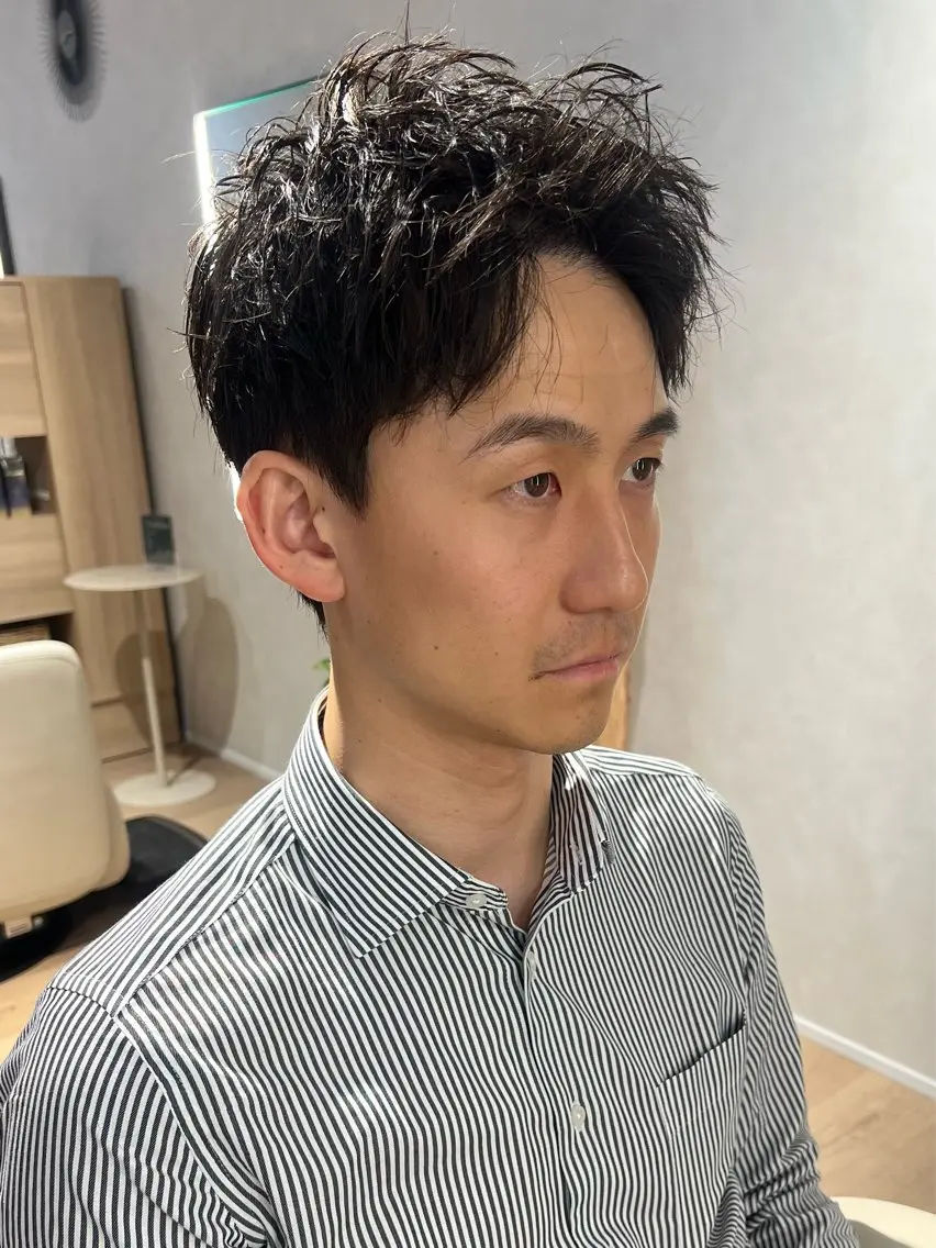 ショート メンズ カット 梅田茶屋町メンズ 専門美容師 山元一平のヘアスタイル