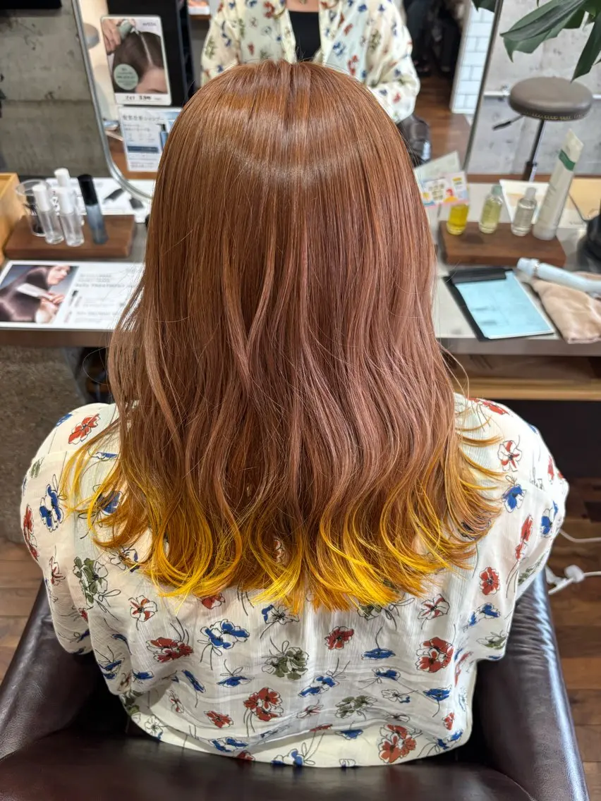 セミロング カット ヘアカラー トリートメント 透明感カラー MAOのヘアスタイル