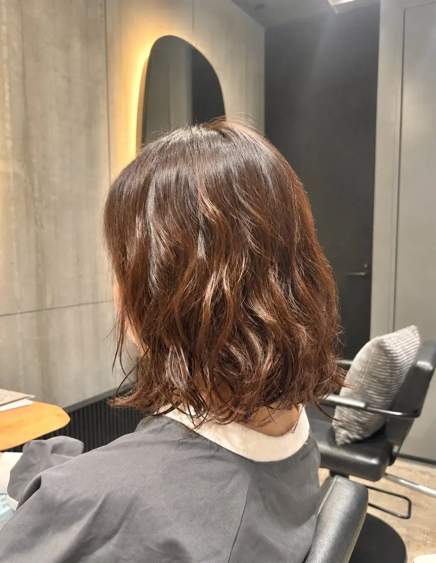 ミディアム パーマ パーマモデル募集/ みはなのヘアスタイル