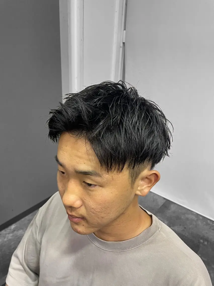 ショート メンズ メンズパーマ カット 平井 芳琉のヘアスタイル