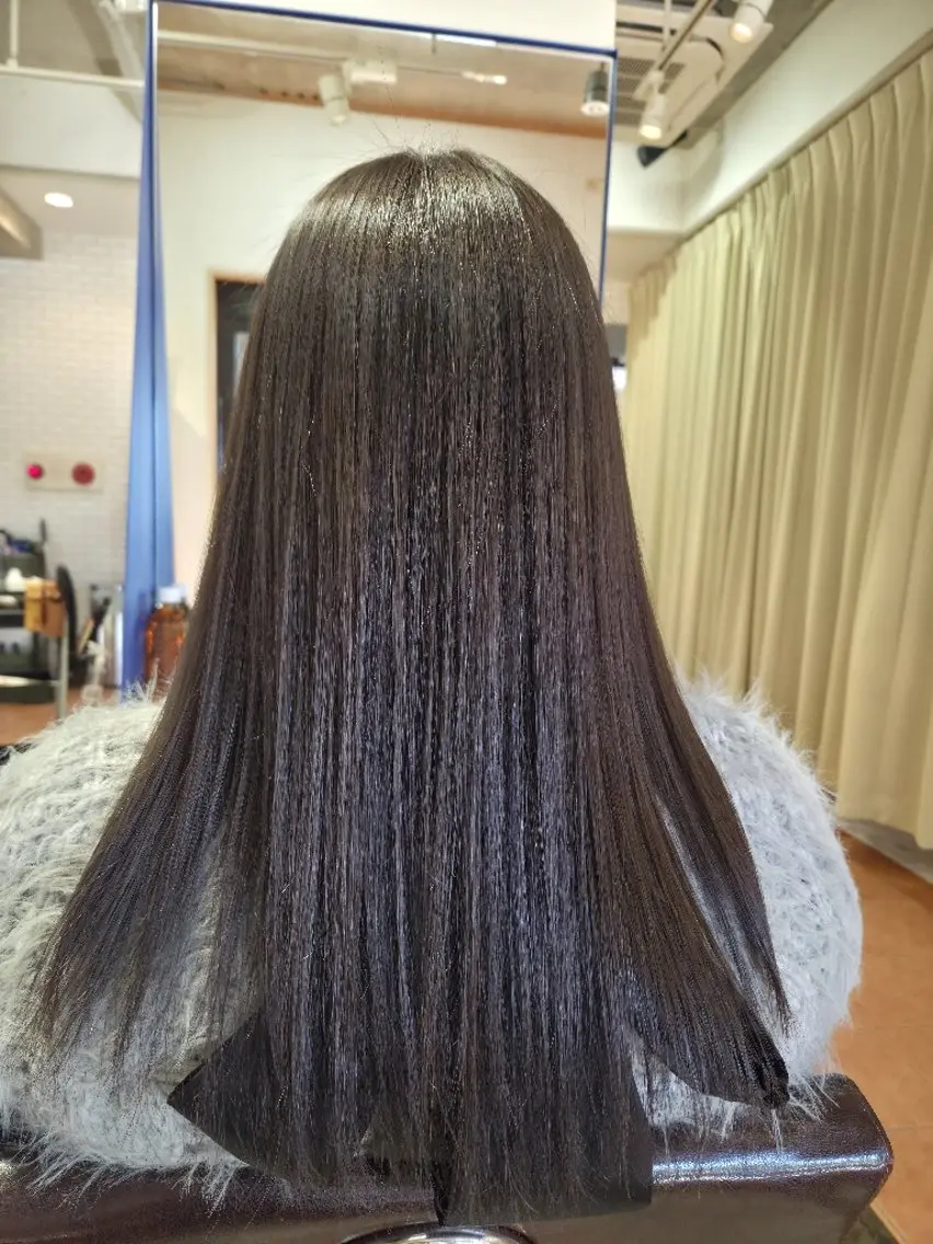 ロング 縮毛矯正 カット 縮毛矯正 トリートメント 武鹿野 光江のヘアスタイル