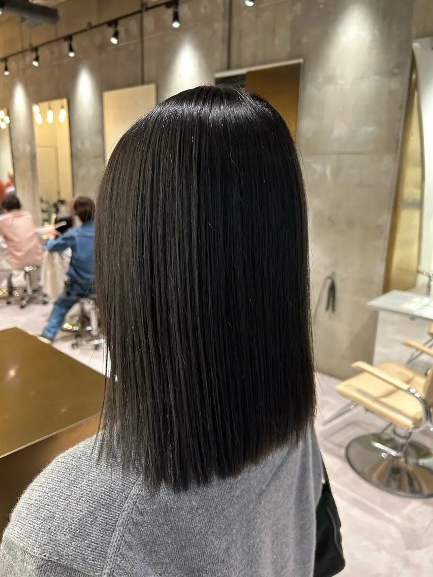 カラー アッシュ アッシュブラック 黒髪 無料ショートモデル 募集✔️SEIYAのヘアスタイル