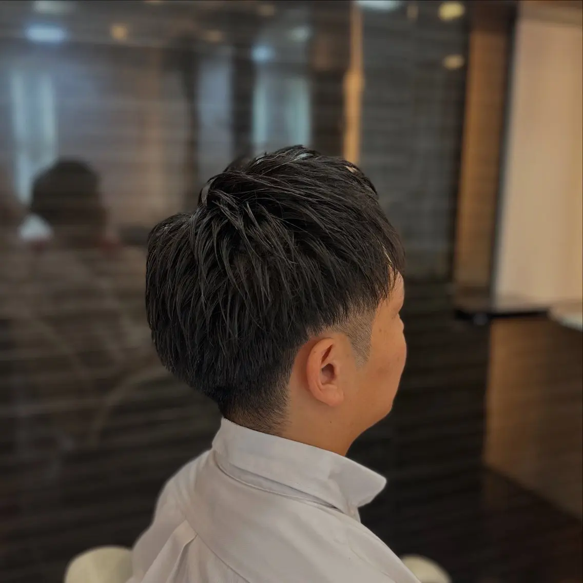 メンズ カット メンズカット専門 パーマモデル探し中のヘアスタイル