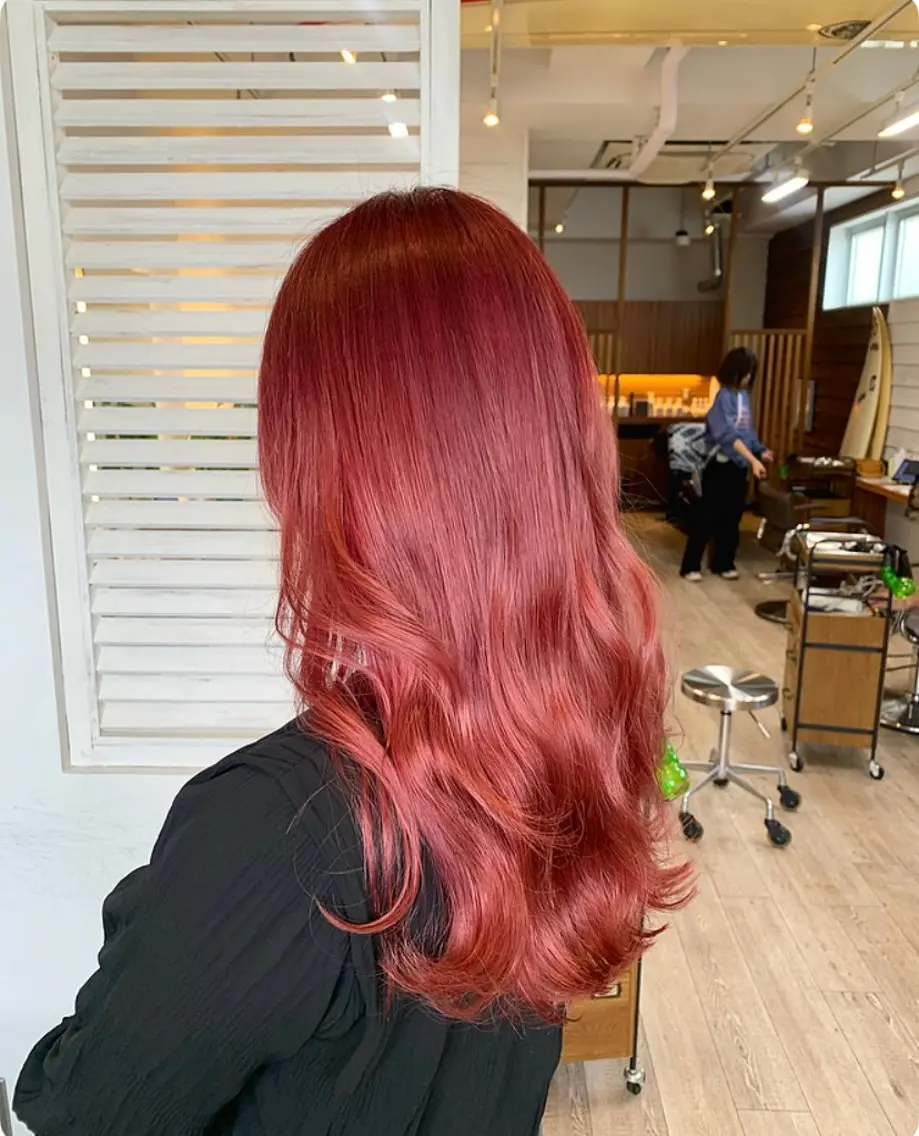 ロング ヘアカラー トリートメント 渡邉 真夕のヘアスタイル