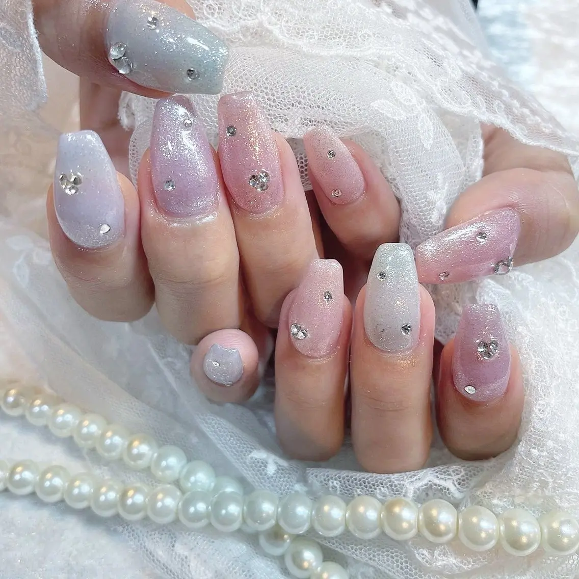 【新規様限定】🎀持ち込み画像可🎀ハンド90やり放題/デザイン片手3​〜​4本　（オフ無）の写真