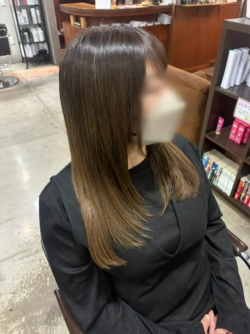 ロング レイヤーカット カット BULL松戸⭐️ 渡邉 春佳のヘアスタイル