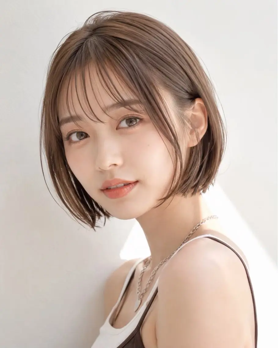 🌙営業時間外限定/似合わせカット+透明感カラー+TRの写真