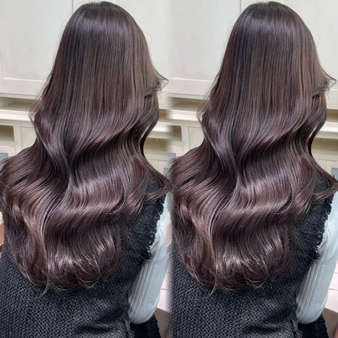 ロング ヘアカラー トリートメント 艶モテカラー miku🏳️‍⚧️のヘアスタイル