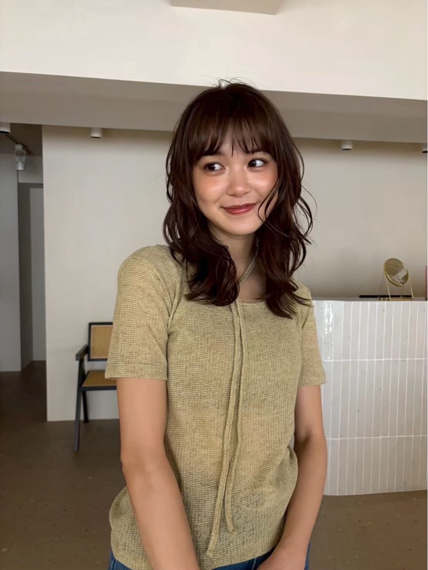 ミディアム パーマ カット パーマ Kaede🍁 FILMS 渋谷のヘアスタイル