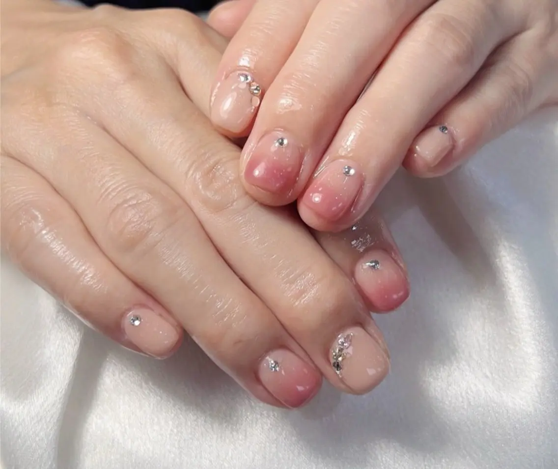 ネイル グラデーション ワンカラーネイル ハンドネイル Sunset Nail 柏のネイルデザイン