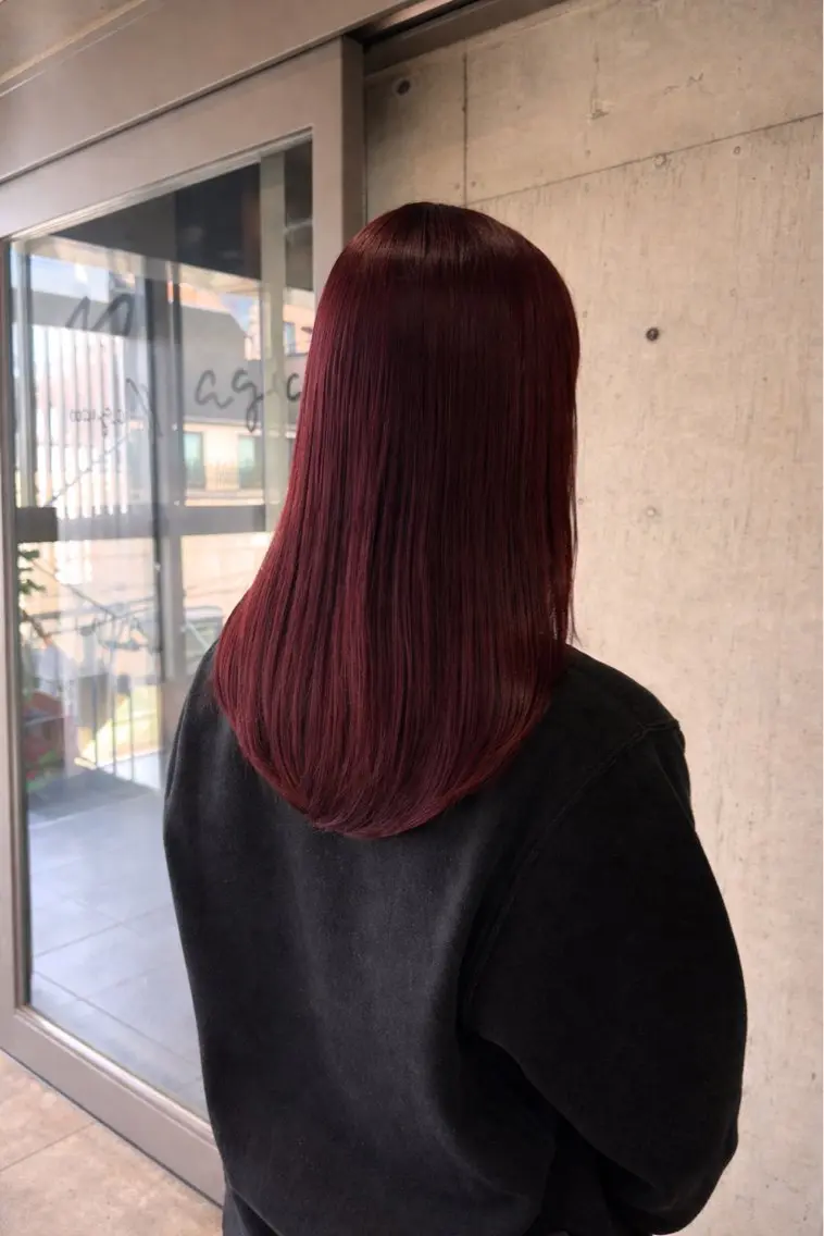 ロング カラー カット ヘアカラー トリートメント ヘッドスパ 柔め透明感血色カラー 暖色/レイヤー/ゆいのヘアスタイル