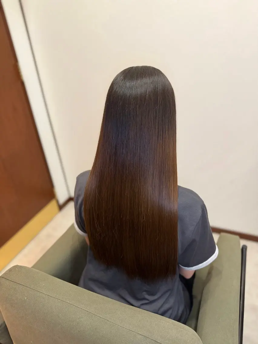 ロング 縮毛矯正 髪質改善×美髪矯正/ 岡山/総社/出水裕大のヘアスタイル