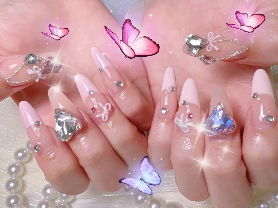 ネイル 長さ出し ネイルチップ ハンドネイル sakii_nail 池袋のネイルデザイン
