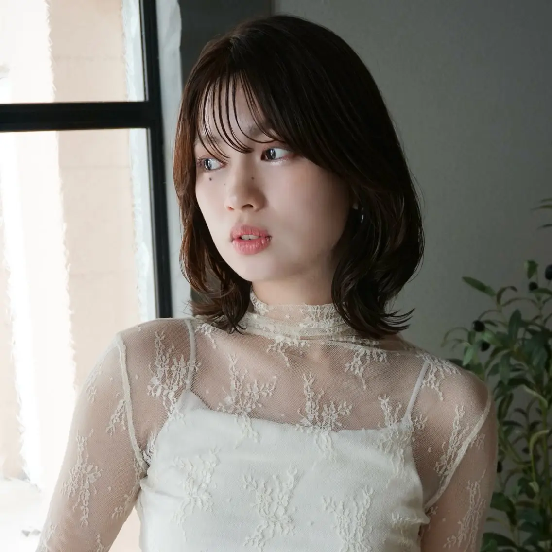 ミディアム カット ヘアカラー 【天満1艶髪】潤艶/ 髪質改善🌹釣本竜哉のヘアスタイル