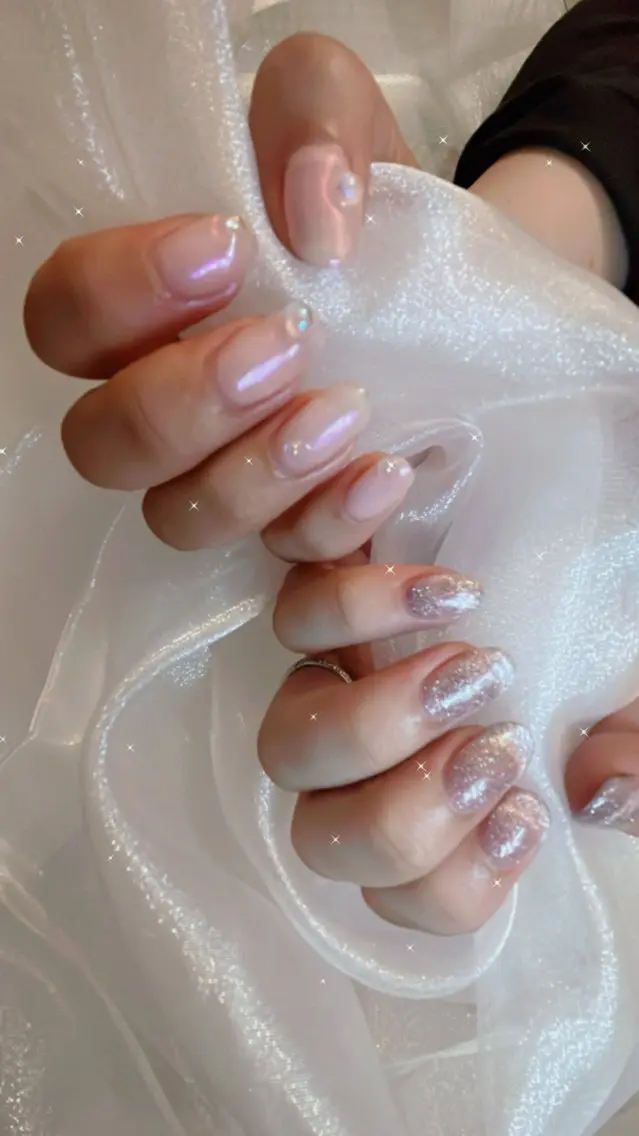 ネイル ミラーネイル ハンドネイル nail salon peachのネイルデザイン