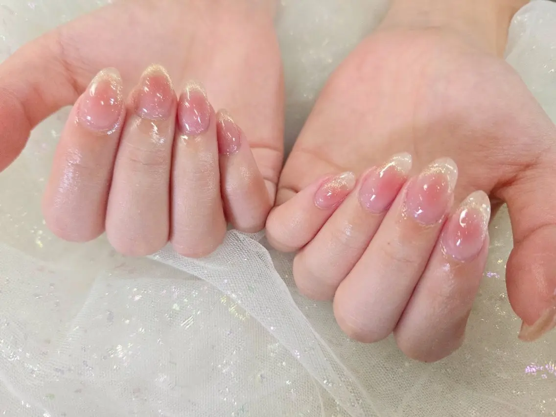 ネイル チークネイル ワンホンネイル アンクル高円寺💅 鈴木のネイルデザイン