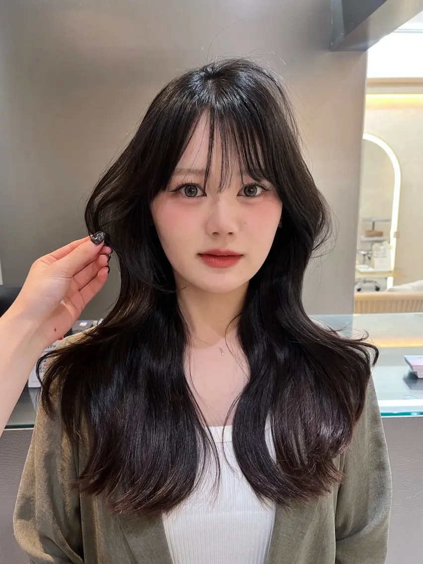 ロング 韓国ヘア/ マナミ🇰🇷🩶のヘアスタイル