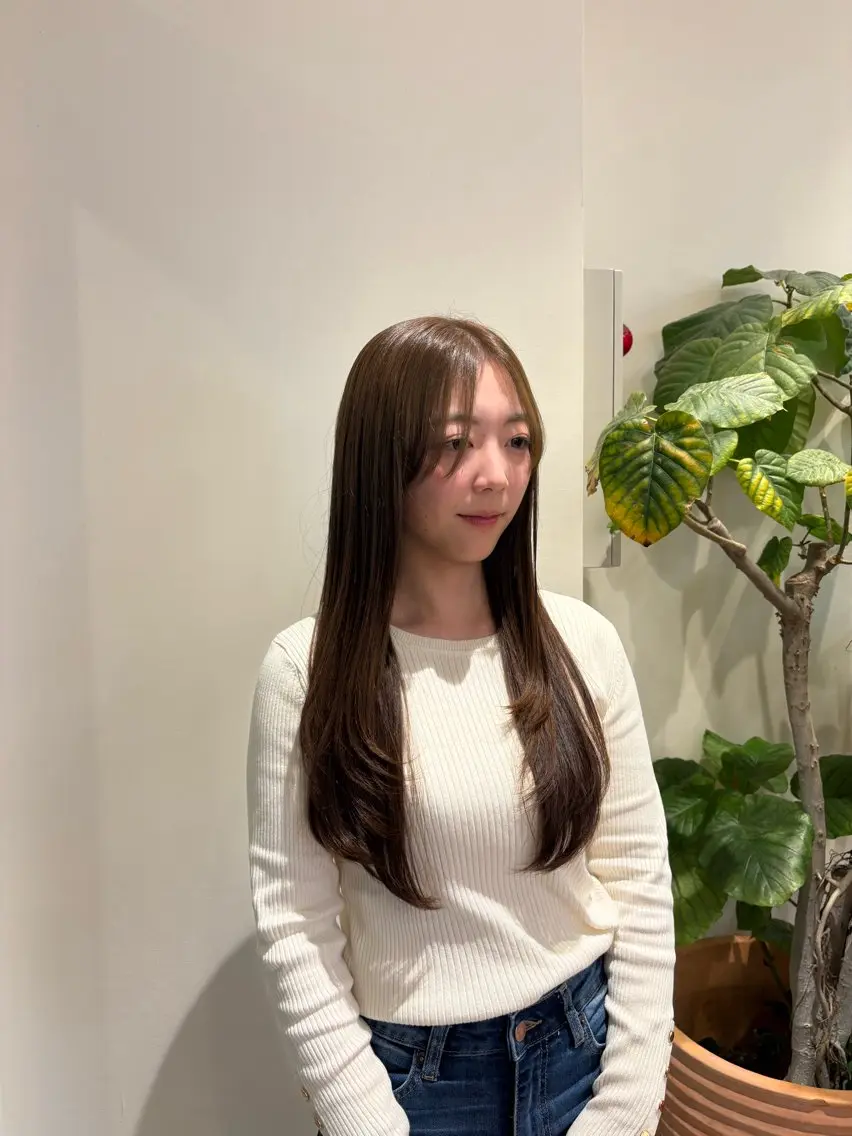 ロング レイヤーカット カット ヘアカラー 神田 音羽の眉毛・アイブロウイメージ